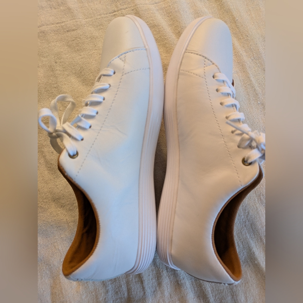 Cole Haan Women's Classic White Sneakers - Picture 8 of 11